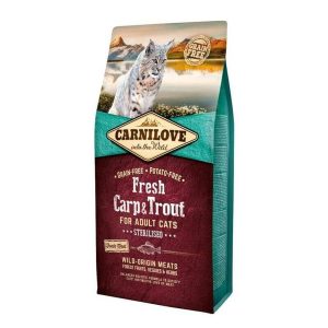 Carnilove Cat Fresh Adult Cat Carp&Trout Sterilised Ponty és Pisztráng Hússal 400g