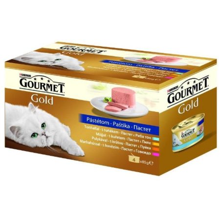 GOURMET GOLD Pástétom nedves macskaeledel 12x85g