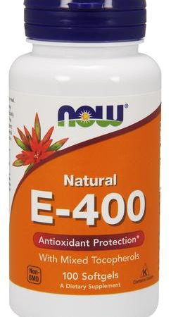 E-vitamin és tokotrienolok - Vitamin E-400 - Natural (Mixed Tocopherols) - 100 lágyzselatin kapszula