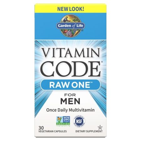 Férfi multivitaminok - Vitamin Code Raw One for Men - 30 vkapszula