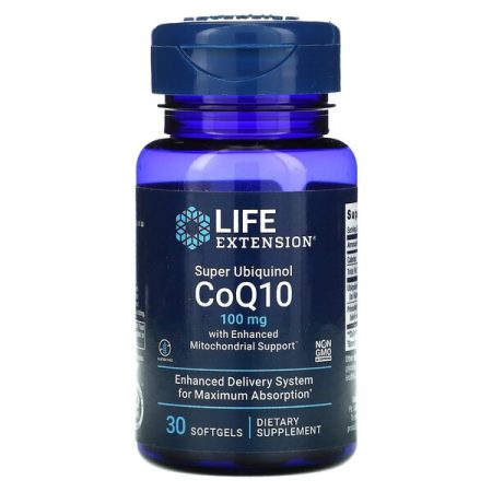 CoQ10 és ubikinol - Super Ubiquinol CoQ10 100mg - 30 lágyzselatin kapszula