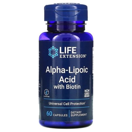 Alfa-liponsav - Alpha-Lipoic Acid with Biotin - 60 kapszula