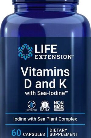 D3 + K2 - Vitamins D and K with Sea-Iodine - 60 kapszula