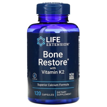 Kalcium és D-vitamin - Bone Restore with Vitamin K2 - 120 kapszula