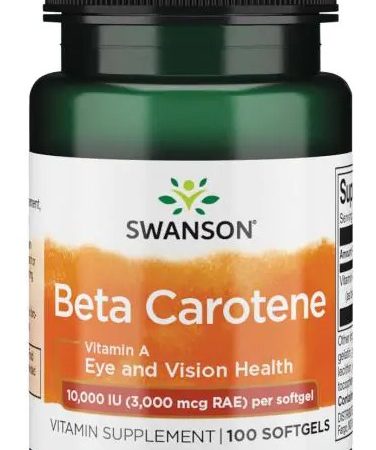 A-vitamin és béta-karotin - SWANSON Beta Carotene 10.000IU 100k