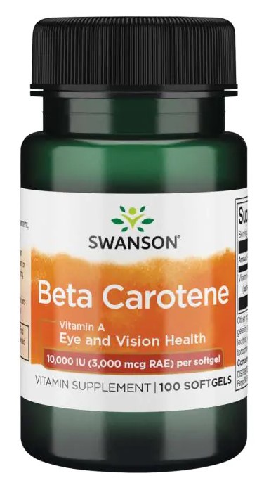 A-vitamin és béta-karotin - SWANSON Beta Carotene 10.000IU 100k