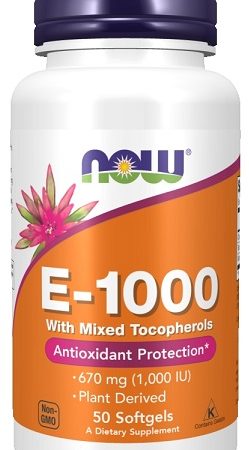 E-vitamin és tokotrienolok - Vitamin E-1000 - Natural (Mixed Tocopherols) - 50 lágyzselatin kapszula