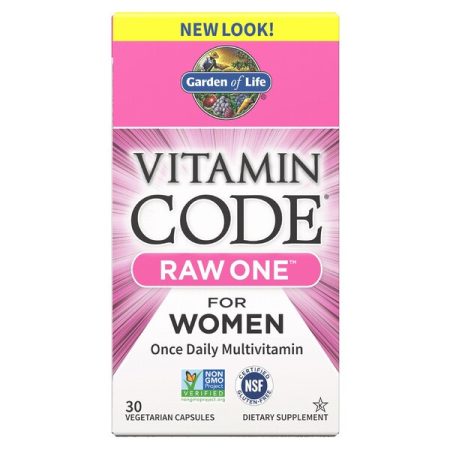 Női multivitaminok - Vitamin Code RAW ONE for Women - 30 vkapszula