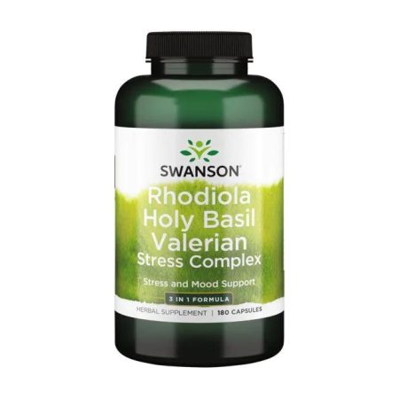 Rhodiola Holy Basil Valerian Stress Complex - 180 kapszula