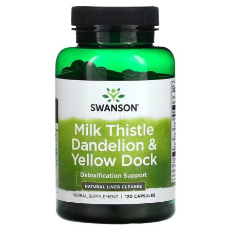 Gyógynövénykeverékek - Milk Thistle Dandelion & Yellow Dock - 120 kapszula