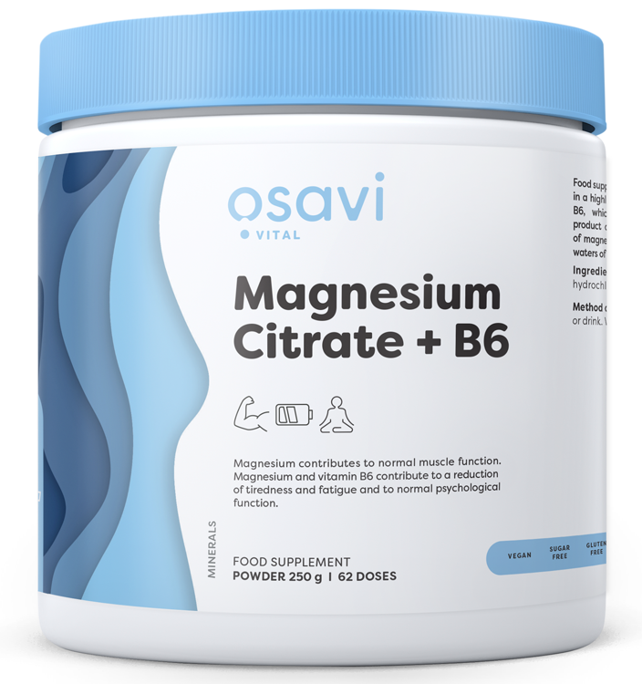 Magnézium-citrát - Magnesium Citrate + B6 Powder - 250g