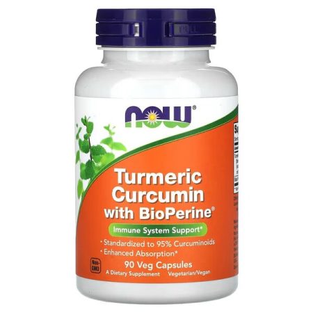 Kurkuma és kurkumin - Turmeric Curcumin with BioPerine - 90 vkapszula
