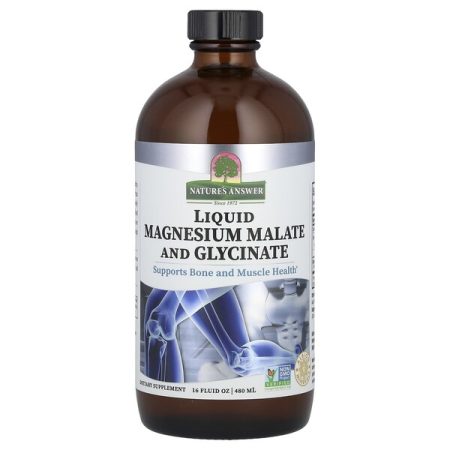 Magnézium-glicinát - Liquid Magnesium Malate and Glycinate - 480 ml.