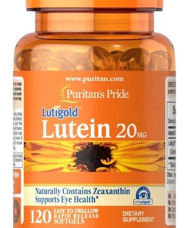 Puritan's Pride Lutein 20 mg with Zeaxanthin (120 lágyzselatin kapszula)