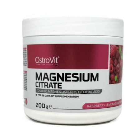 Magnézium-citrát - Ostrovit Magnesium Citrate - raspberry lemonade with mint (200 g)