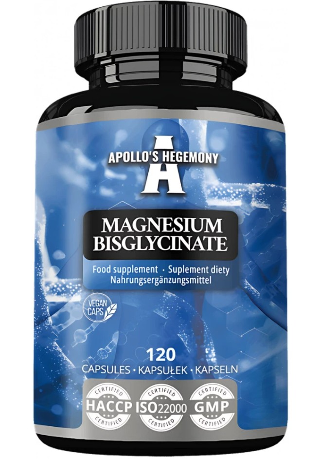 Magnézium-glicinát - Magnesium Bisglycinate - 120 vkapszula