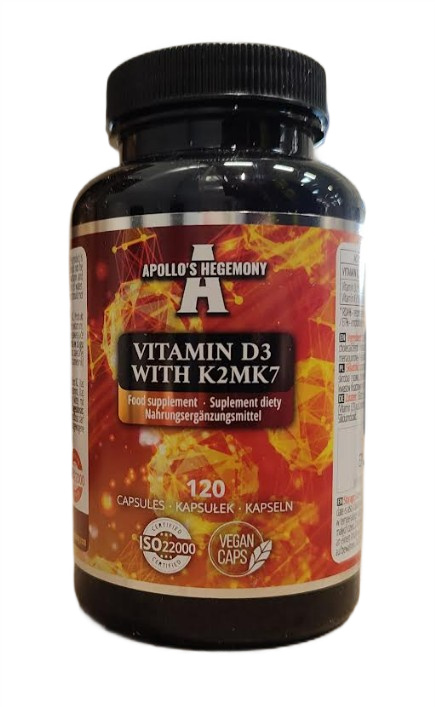 Vitamin D3 with K2 MK7 - 120 vkapszula