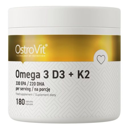 Ostrovit Omega 3 D3+K2 (180 kapszula)