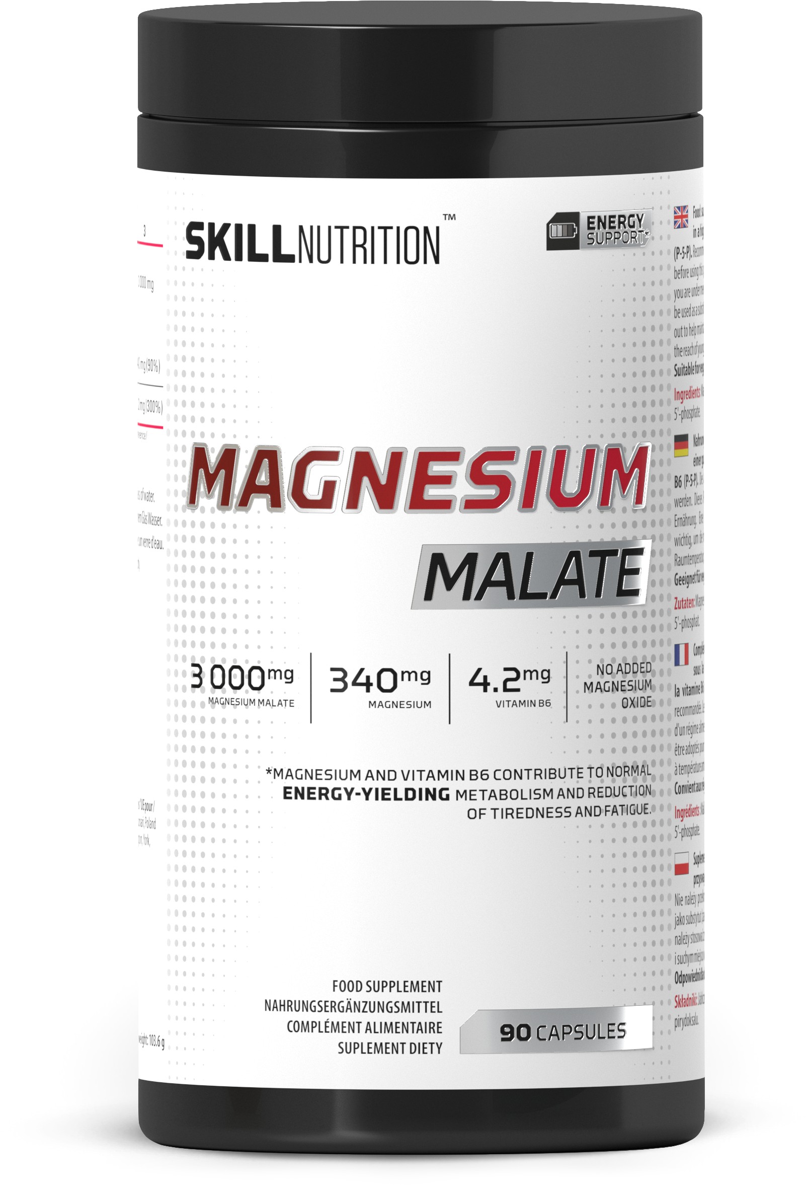 Magnézium-malát - Magnesium Malate - 90 kapszula