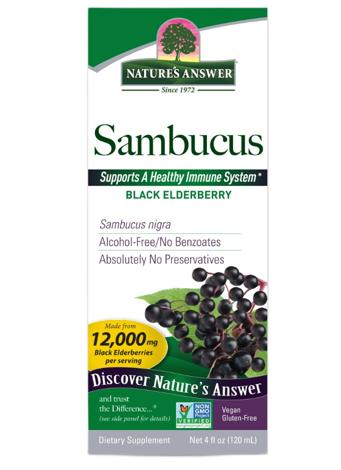 Fekete bodza - NATURE'S ANSWER Sambucus (120 ml / 4 fl. oz.)