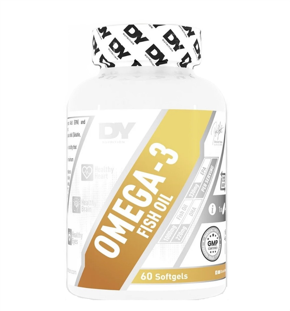 Omega-3 halolaj - Dorian Yates - Omega 3 Fish Oil - 60 lágyzselatin kapszula