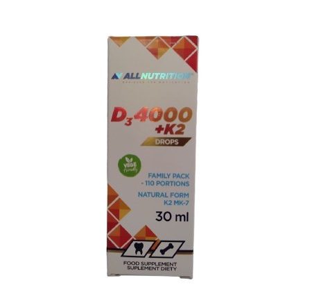 Vit D3 4000 + K2 csepp - 30 ml.