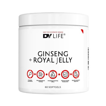 Ginzeng - Dorian Yates - DY LIFE Ginseng + Royal Jelly - 60 lágyzselatin kapszula