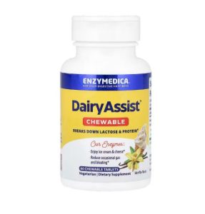 Laktáz - Enzymedica - DairyAssist Chewable