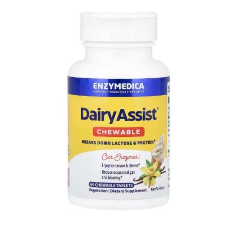Laktáz - Enzymedica - DairyAssist Chewable