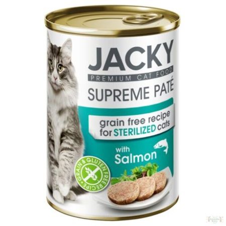Jacky steril macska konzerv pástétom lazac 400g