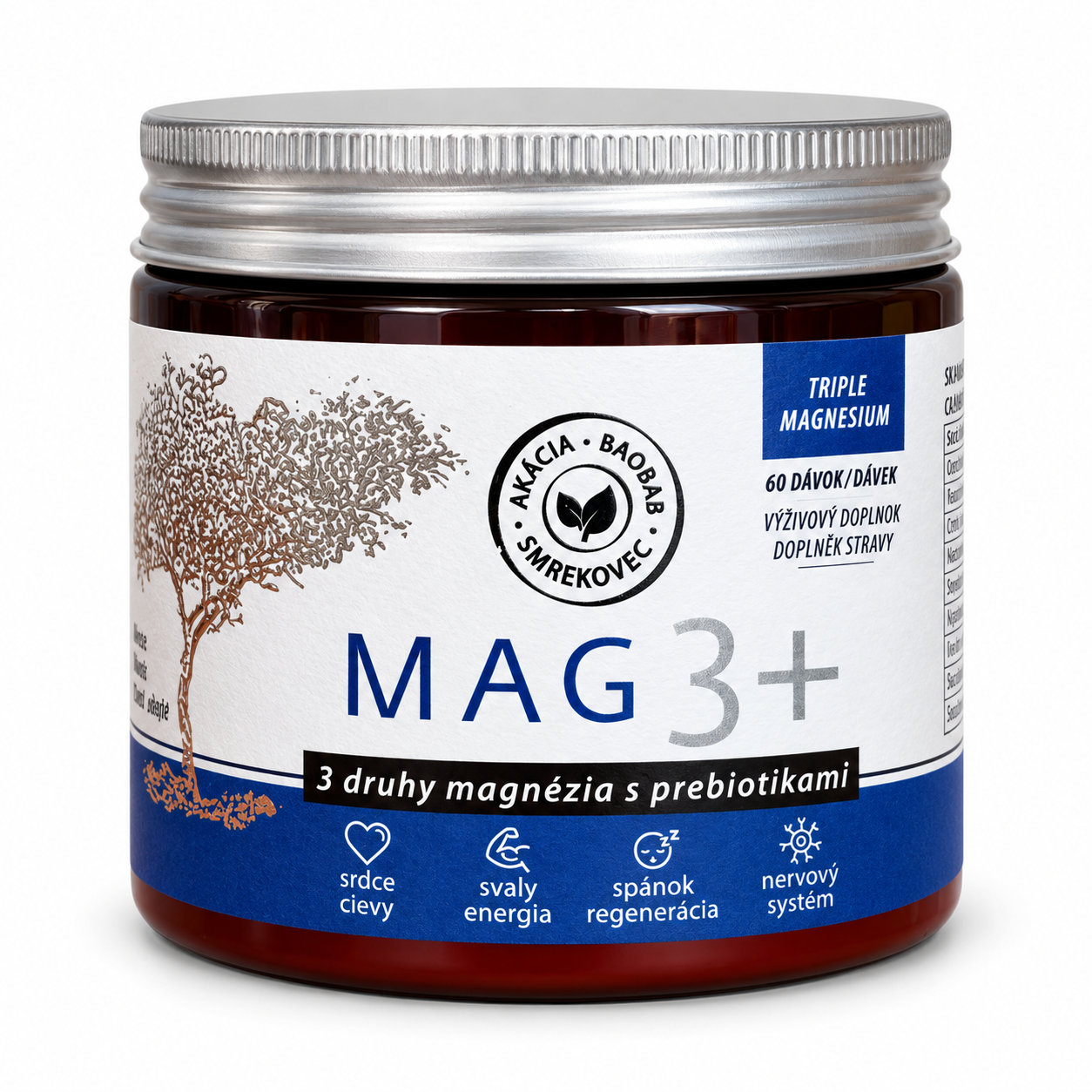 MAG3+: 3-féle magnézium növényi rostokkal