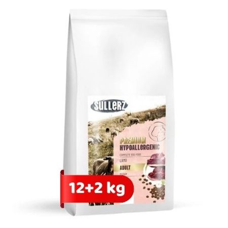 SullerZ Premium Hypoallergenic Adult Lamb (Bárány) Medium Kutyatáp 12+2 kg